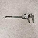 Штангенциркуль мікрометр Б/У Штангенциркуль КЛ2, СРСР, вимірювання 120 мм, 0,1 мм., фото 3