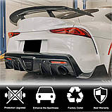Накладки на задній бампер (Карбон) для Toyota Supra 2019- рр, фото 2