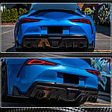 Накладки на задній бампер (Карбон) для Toyota Supra 2019- рр, фото 3