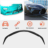 Накладка на передній бампер Lip V1 (Карбон) для Toyota Supra 2019- рр, фото 3