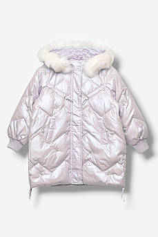 Куртка дитяча для дівчинки демісезонна бузкового кольору 207881M