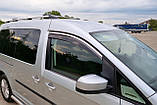 Вітровики з хромованим молдингом Niken Luxury (2 шт) для Volkswagen Caddy 2015-2020 рр, фото 3
