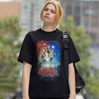 Футболка Stranger Things 2XS чорний