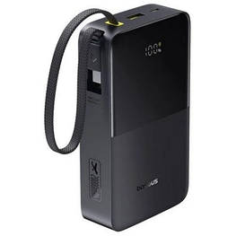 Батарея універсальна Baseus EnerFill FC51 Bipow2 Pro 20000mAh 22,5W build-in cable USB-C black (E0027701) - оригінал