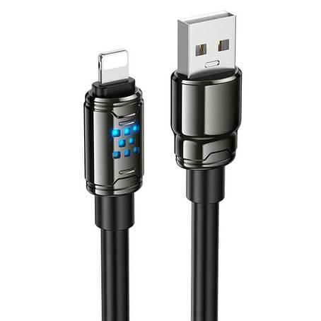 Кабель Hoco U143 Joy charging data cable iP Black, фото 1