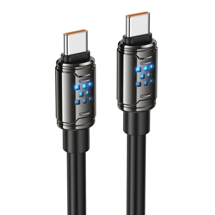 Кабель Hoco U143 Joy 240W charging data cable Type-C to Type-C Black