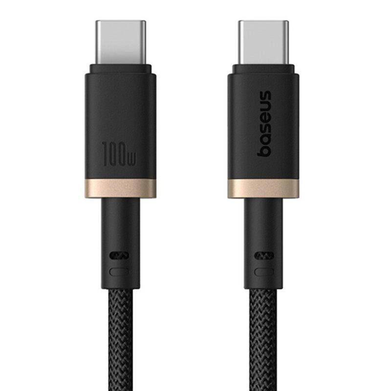 Дата кабель Baseus Dura Series Fast Charging Type-C to Type-C 100W (1m) (P10377803U01) Gold / Black, фото 1