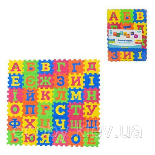 Пазлы фомовые EVA Укр. алфавит 36 дет 9*9*0,8см в пленке 34*25,5*2,5 см, фото 1