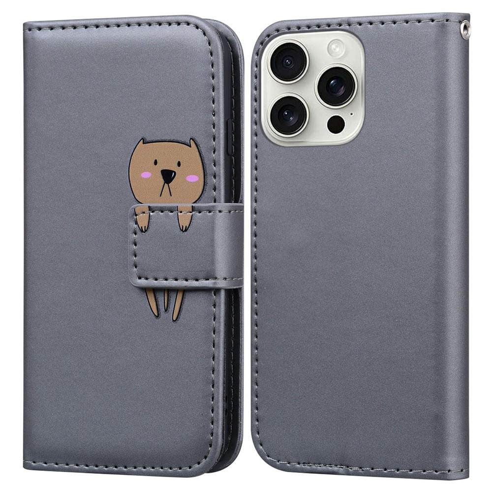 Чохол-книжка Animal Wallet для Apple iPhone 16 Pro Bear, фото 1