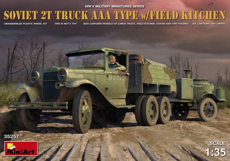 1/35 MiniArt 35257 совєцький ГАЗ-ААА з польвою кухнею та майном, фото 1