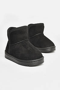 Уггі дитячі для дівчинки штучна замша чорного кольору 208139P