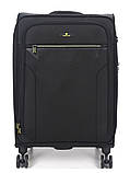 Валіза середня M тканина чорна 69х43х27+5/67л/3.7кг/Worldline 616, фото 2