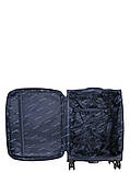 Валіза середня M тканина синя 69х43х27+5/67л/3.7кг/Worldline 616, фото 9