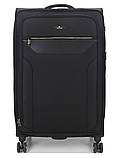 Валіза велика L тканина чорна 79х48х31+5/98л/4.4кг/Worldline 616, фото 2