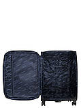 Валіза велика L тканина чорна 79х48х31+5/98л/4.4кг/Worldline 616, фото 9