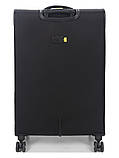 Валіза велика L тканина чорна 79х48х31+5/98л/4.4кг/Worldline 616, фото 3