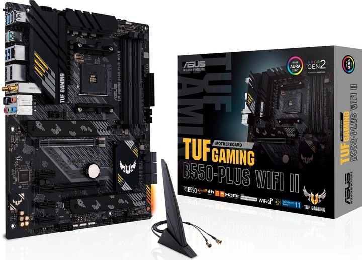 Материнська плата ASUS TUF GAMING B550-PLUS WIFI II (sAM4, AMD B550, PCI-Ex16), фото 1