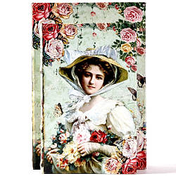 Набір книг шкатулок Дама в капелюсі 2 шт KSH-PU114SN