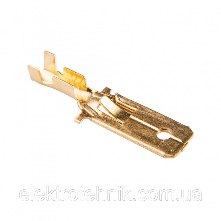 Конектор плоский без ізоляції DJ611-6.3A роз'єм Папа