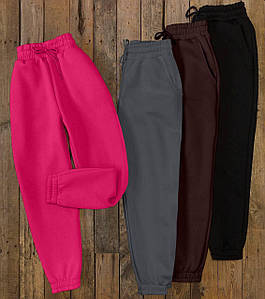 Жіночі  джогери штани теплі на флісі