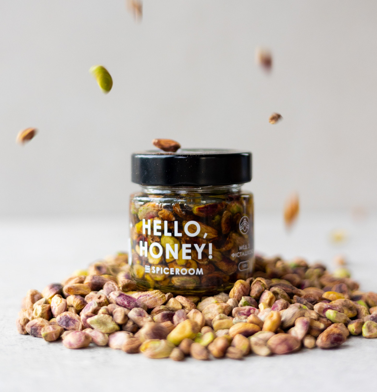 Мед з фісташкою 120 г / скло, фото 1