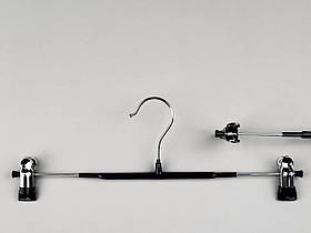 Плічка довжина 35 см вішалки тремпеля металеві хромовані в силіконовому покритті