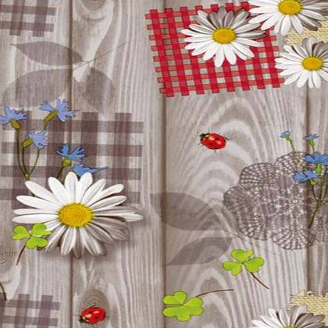 Скатертина клейончаста на нетканій основі, ОПТ продаж зі складу від 25 м, фото 1