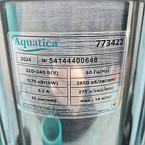 Насос каналізаційний 0.75кВт Hmax 14м Qmax 275л/хв (нерж) AQUATICA (773422), фото 2