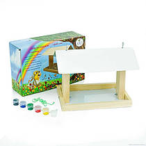 Годівниця для птахів дерев'яна, зроби сам 001 (18)  "Мася"