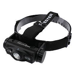 Ліхтарик налобний світлодіодний (Luminus SST40, 1000Lm) акумуляторний (біле, червоне, синє світло) 6 режимів PROTESTER PRO-HL1000S