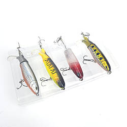 Набір воблерів на щуку Whopper Popper 100 14г 4шт