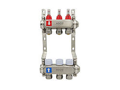 Колекторна група з витратомірами ASCO, нерж. SS304 1"х16*2.0, 3 виходи ASMG-11.11-013