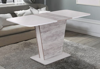 Стіл трансформер Спарк 1100(+350)*680 Мікс меблі білий/урбан лайт