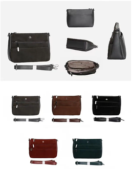 Сумка жіноча замшева крос-боді на блискавці з кишенями 24*18 см зі штучної шкіри в різних кольорах Sasha