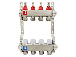 Колекторна група з витратомірами ASCO, нерж. SS304 1"х16*2.0, 4 виходи ASMG-11.11-014
