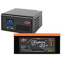 Комплект резервного живлення LogicPower ДБЖ 1000W + літієва (LiFePO4) батарея 1920 Wh