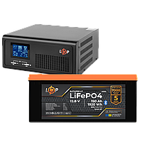 Комплект резервного живлення LogicPower ДБЖ 600W + літієва (LiFePO4) батарея 1920 Wh