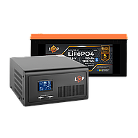 Комплект резервного живлення LogicPower ДБЖ 1000W + літієва (LiFePO4) батарея 1920 Wh