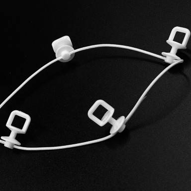 FES бігунок глайдер на нитці з кроком 6 см Білий 22-921