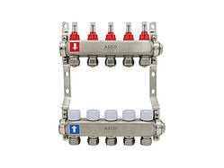 Колекторна група з витратомірами ASCO, нерж. SS304 1"х16*2.0, 5 виходів ASMG-11.11-015