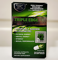 TK Supplements Triple Edge XL Energy and Stamina Booster 20 капсул — потужний бустер тестостерону та енергії для чоловіків