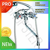 ST Змішувач для ванни нове попління Aquatica зігнутий гусак з дивертором вбудований кульовий для душу OST|ER