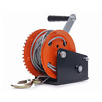 Лебідка ручна автомобільна KRAFT&DELE KD1313 1580 кг з тросом