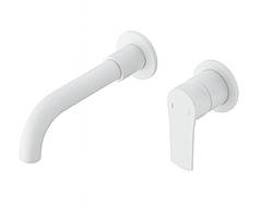 Комплект для раковини (вмонтов.в стіну),білий AIM,DG510 frosted white