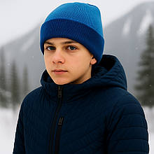 Зимова шапка з мериносової вовни TuTu 3-007627 (50-54, 54-58)