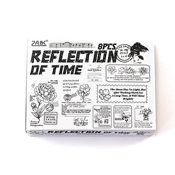 Набір дерев'яних штампів для скрапбукінгу Марки і квіти CHT227