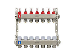 Колекторна група з витратомірами ASCO, нерж. SS304 1"х16*2.0, 7 виходів ASMG-11.11-017