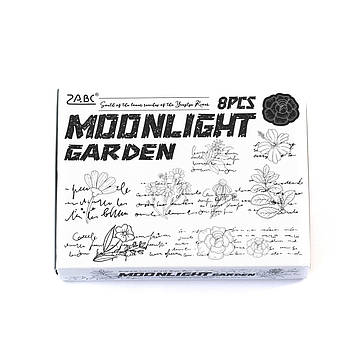 Набір дерев'яних штампів для скрапбукінгу Написи і квіти CHT28