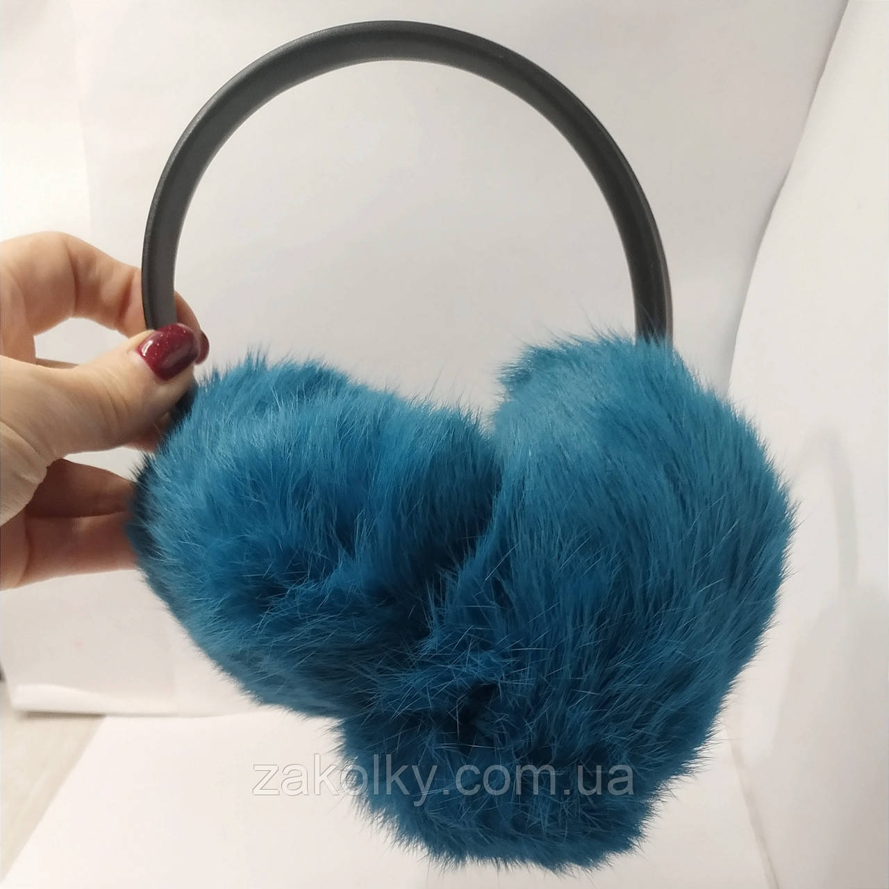 Навушники теплі кроль "Бірюзовий".