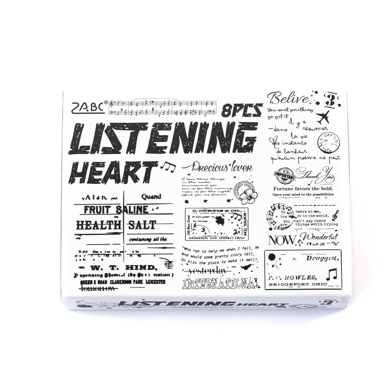 Набір дерев'яних штампів для скрапбукінгу Написи CHT231, фото 1